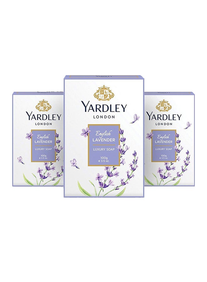 Yardley Pack Of 3 Lavender Luxury Soap 100grams 