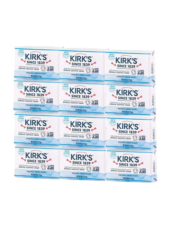 Pack Of 12 Original Coco Castile Soap Bar