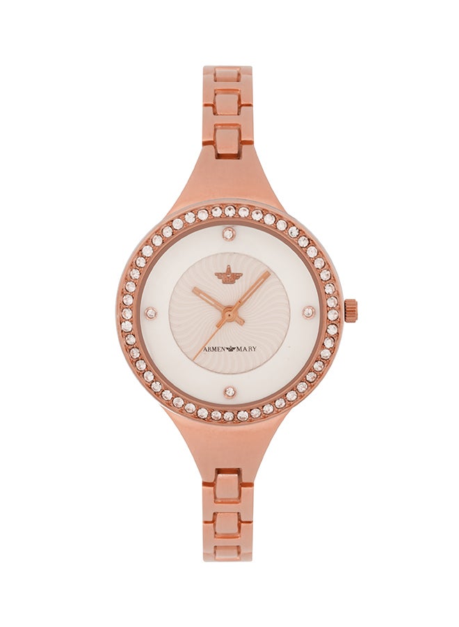 آرمن ماري ساعة يد بعقارب وبسوار من الستانلس ستيل طراز ‎10021-6 women