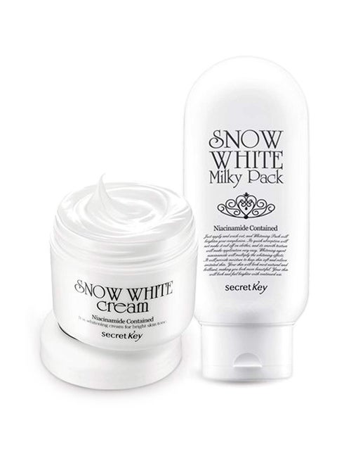Secretkey Snow White Cream 50G+Snow White Milky Pack 200G Set Bb