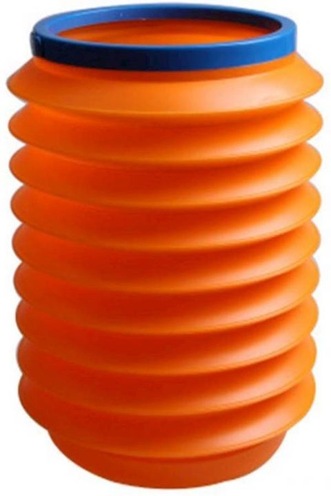Magic Car Container Barrel Trash Mini Portable Plastic Vehicle Bucket Foldable Telescopic Storage Box 4L Storage Cylinder Barrel Orange