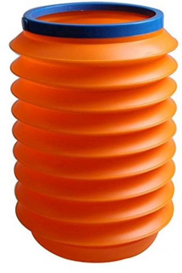 Generic - Magic Car Container Barrel Trash Mini Portable Plastic Vehicle Bucket Foldable Telescopic Storage Box 4L Storage Cylinder Barrel Orange - Image 1