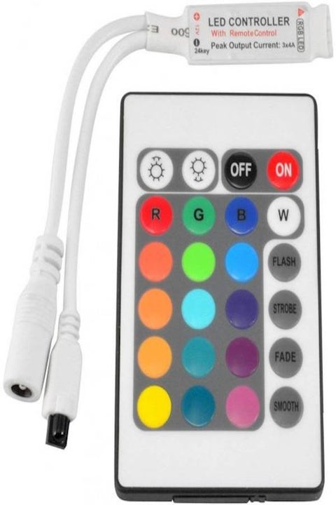 LED Light Controller for RGB Strip Lights with Remote Controller