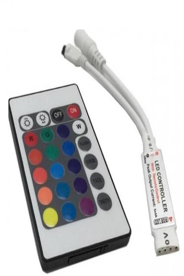 Generic - LED Light Controller for RGB Strip Lights with Remote Controller - Image 1