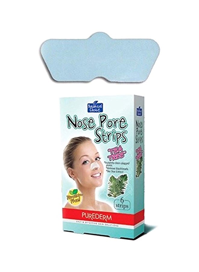 Purederm Pack Of 6 Tea Tree Nose Pore Strips