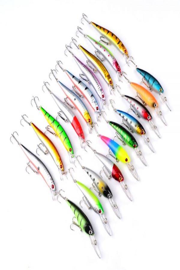 Generic 20 Mixed Colors Fishing Lures Spoon Bait  - Image 1