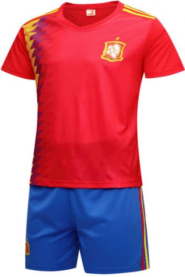 Generic 2018 Russia World Cup Jersey Spain Men Adult Soccer Suit Short Sleeve Xl  - Image 1