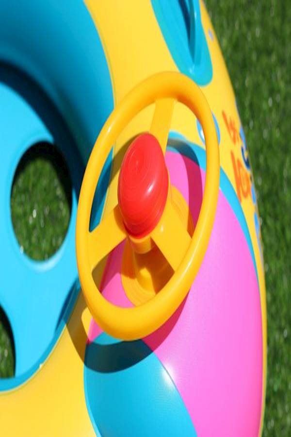 SEEKYOU Inflatable Baby Pool Float Swimming Ring Children Toddler Aid Seat Boat With Sun Canopy - Image 3