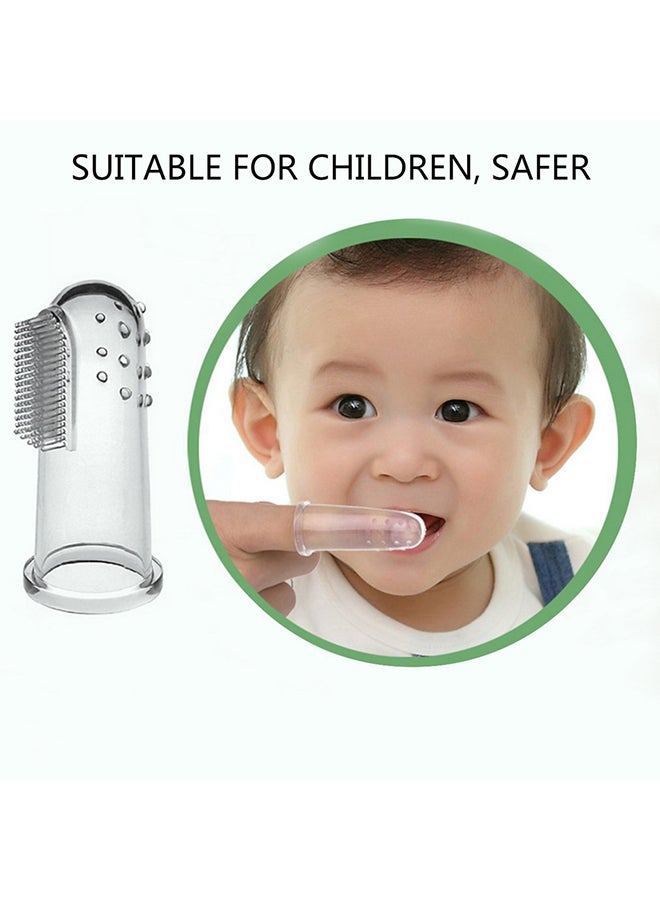 فرشاة أسنان يتم وضعها في الأصابع لتدليك الأسنان - Image 2