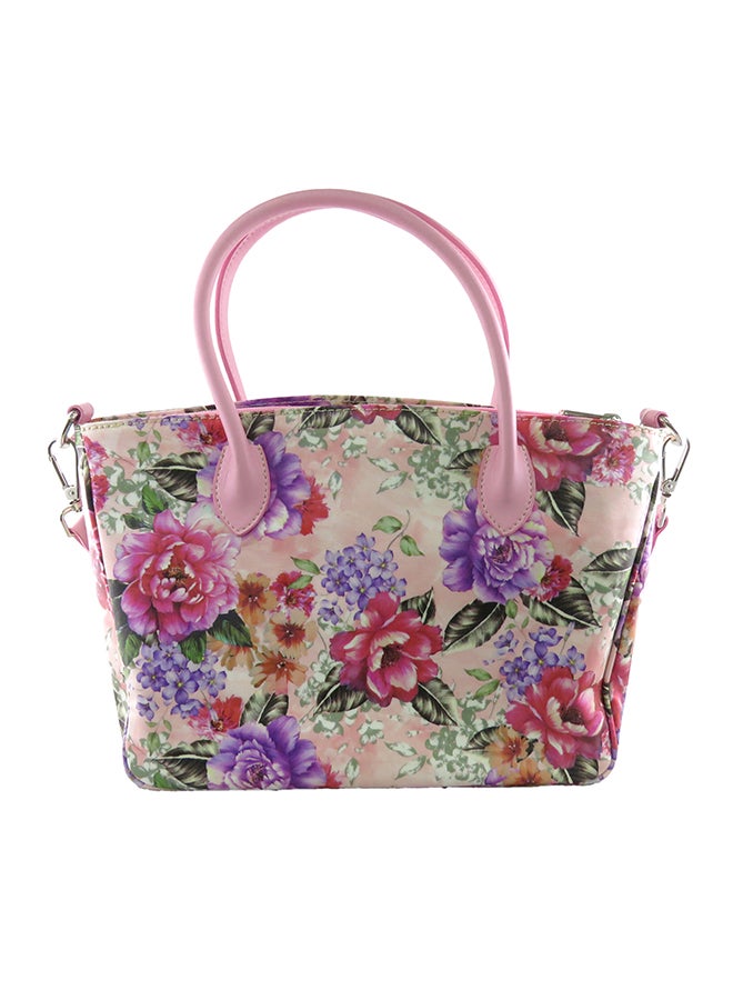 Jane Lily - Floral Design Tote Bag Multicolour - Image 1