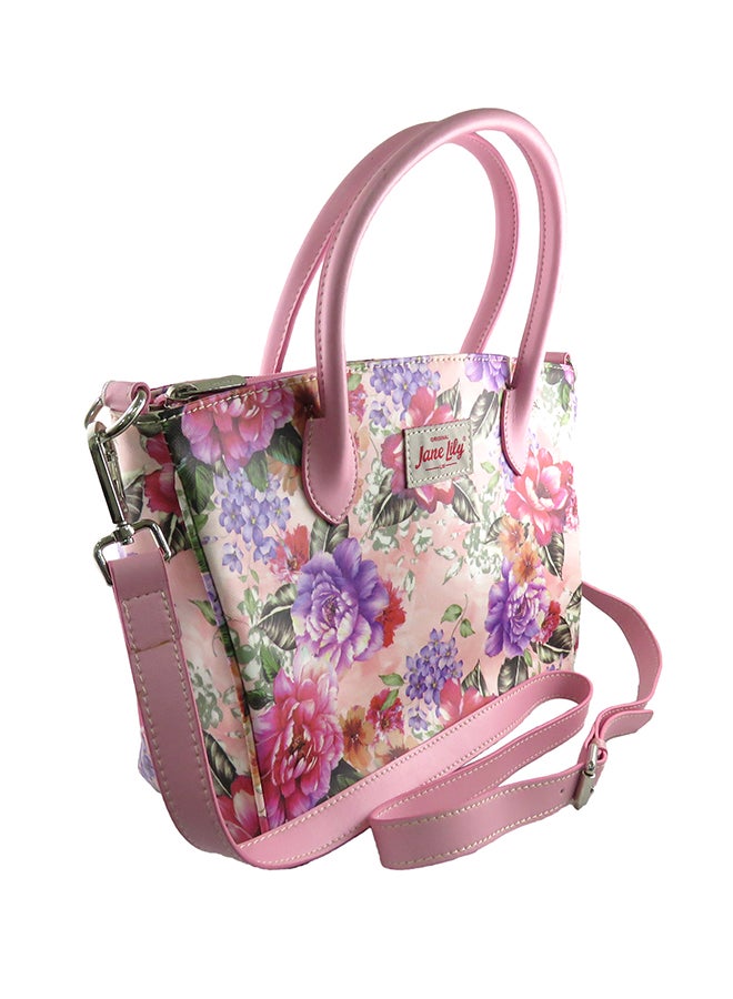 Jane Lily - Floral Design Tote Bag Multicolour - Image 1