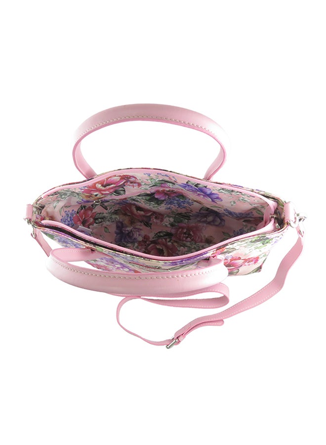 Jane Lily - Floral Design Tote Bag Multicolour - Image 1