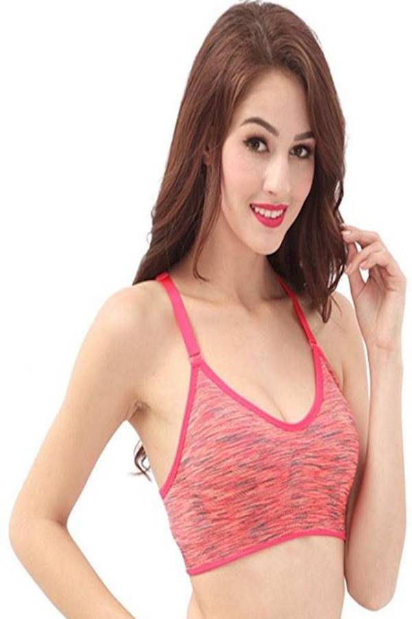 Generic Sports Bras, Women Comfortable Yoga Running Bras With Adjustable Strap And Removable Pad Tank Top Racerback Girl Sports Bra, Size M  - Image 3