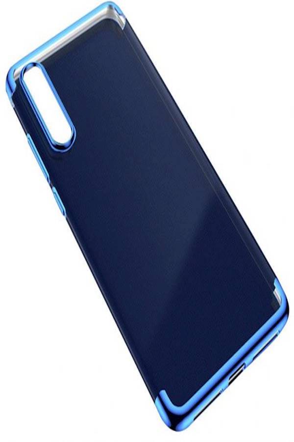 Blue Plating Three-Stage TPU All-Inclusive Transparent Soft Shell Drop Protection For Huawei P20