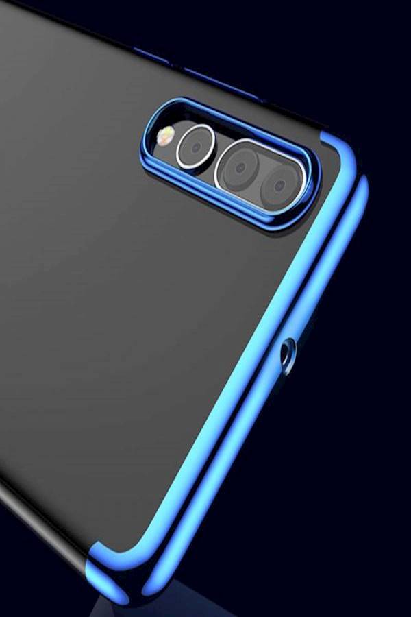 Blue Plating Three-Stage TPU All-Inclusive Transparent Soft Shell Drop Protection For Huawei P20