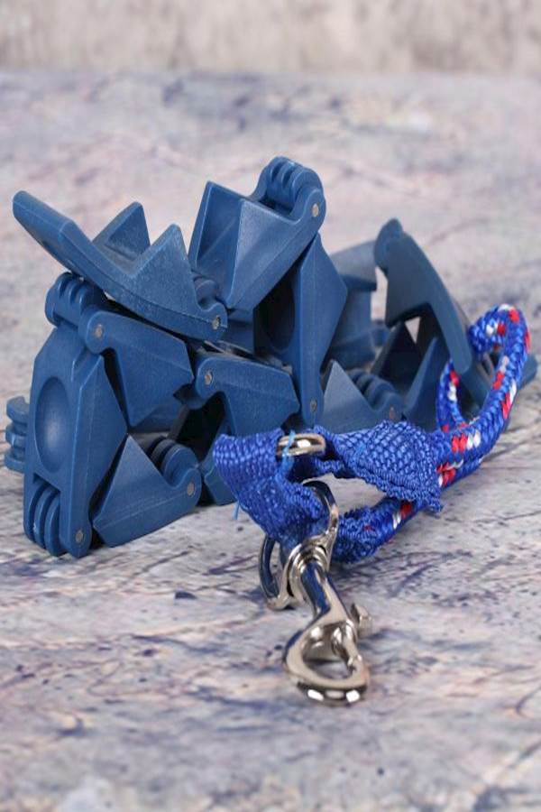 سلسلة طوق رقبة للكلاب قابلة للتعديل أزرق - Image 4