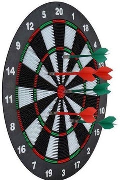 Generic Durable Molded Plastic Safety Dart Board With Hanger Hook  - Image 2