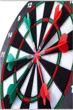 Generic Durable Molded Plastic Safety Dart Board With Hanger Hook  - Image 3