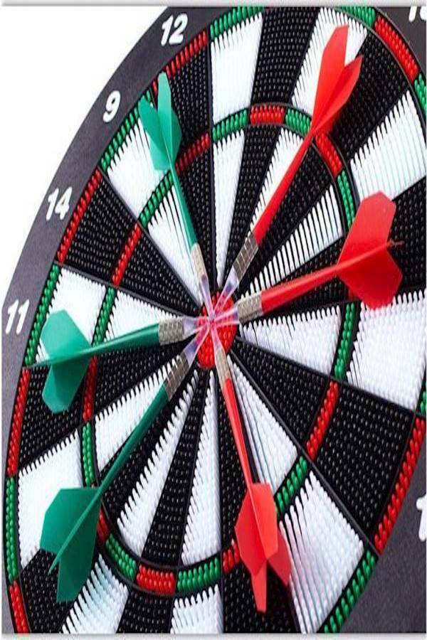 Generic - Durable Molded Plastic Safety Dart Board With Hanger Hook - Image 1