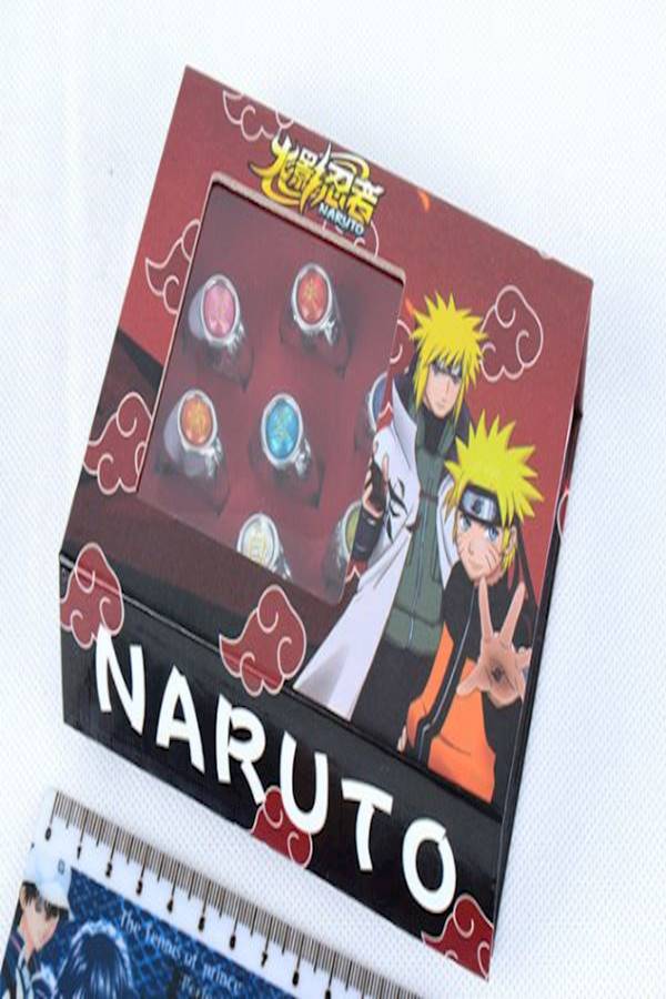 Cartoon Comic Naruto Ring Tissue Ring Set Cosplay Props Unisex  - Image 3