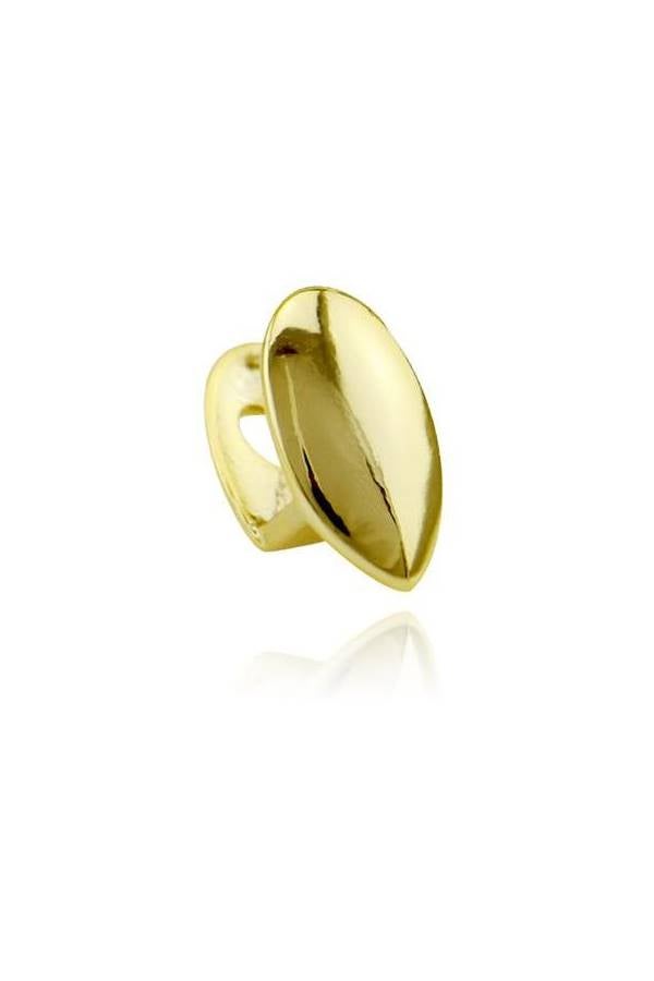Gold Plated Small Single Tooth Cap Hip Hop Teeth Plain Solid Bling Slugs  - Image 4
