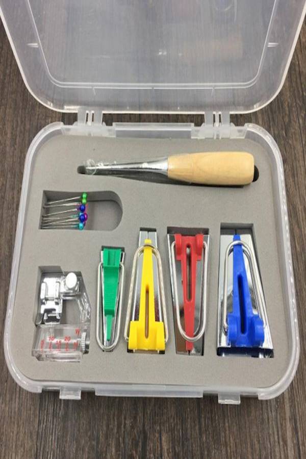Organ 16-Piece Sewing Fold Fabric Maker Tool Red/Blue/Green - Image 3