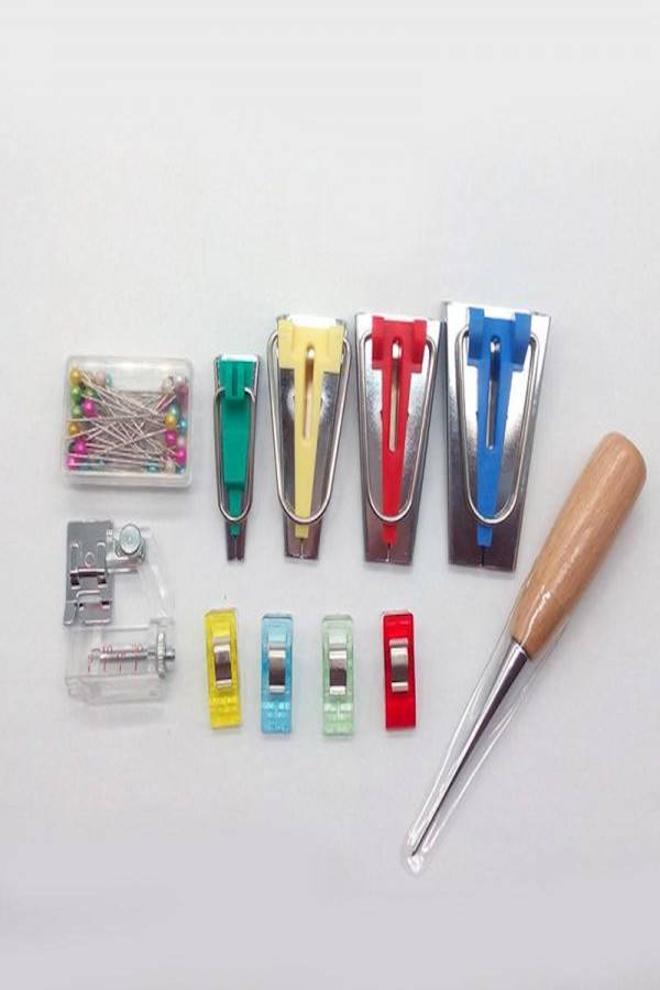 Organ 16-Piece Sewing Fold Fabric Maker Tool Red/Blue/Green - Image 4