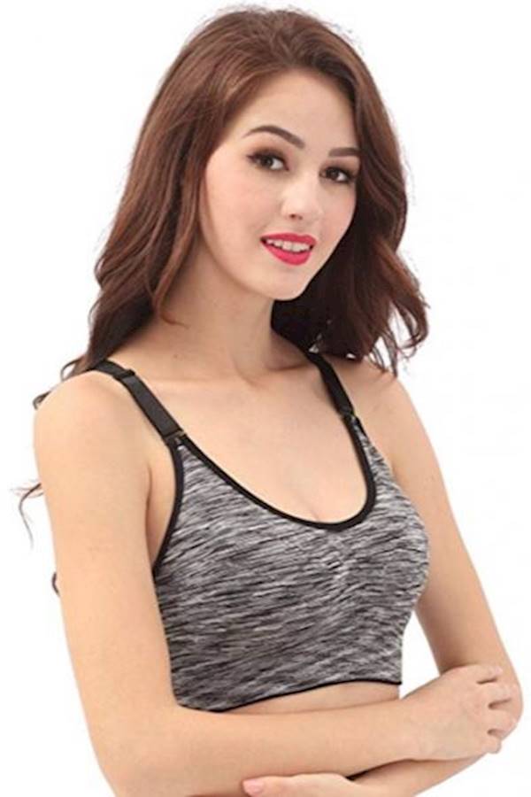 Generic Sports Bras, Women Comfortable Yoga Running Bras With Adjustable Strap And Removable Pad Tank Top Racerback Girl Sports Bra, Size M  - Image 3