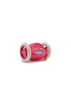 Clocky Alarm Clock On Wheels Red/White 356grams