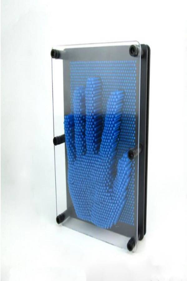 Blue 3D Clone Fingerprint Needle Painting - Image 1