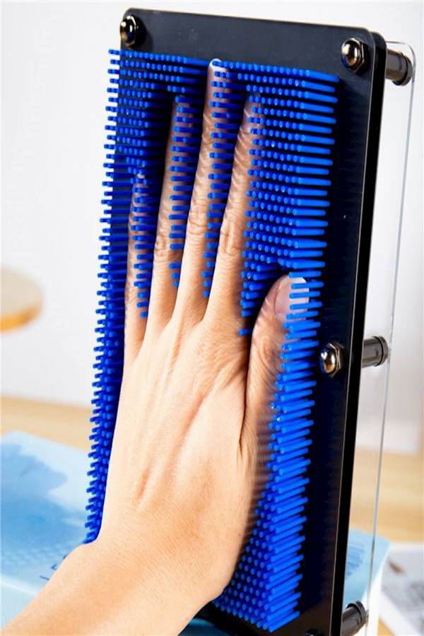 Blue 3D Clone Fingerprint Needle Painting - Image 2