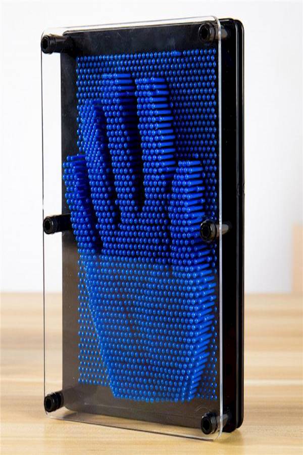 Blue 3D Clone Fingerprint Needle Painting - Image 4