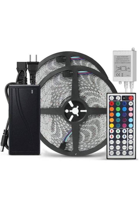 10M 5050 RGB WIFI LED Soft Light Strip Ribbon Tape Lamp Remote Wireless Controller Lights Strips Kit