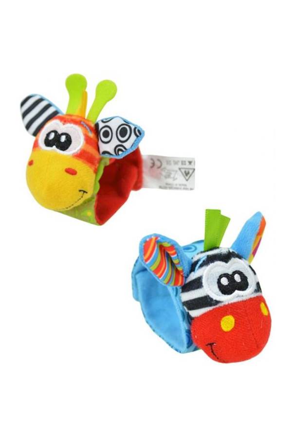 Baby Wrist Rattle Finder Socks Toys Set With Velcro Multicolored Upto 12 Months Kids  - Image 5