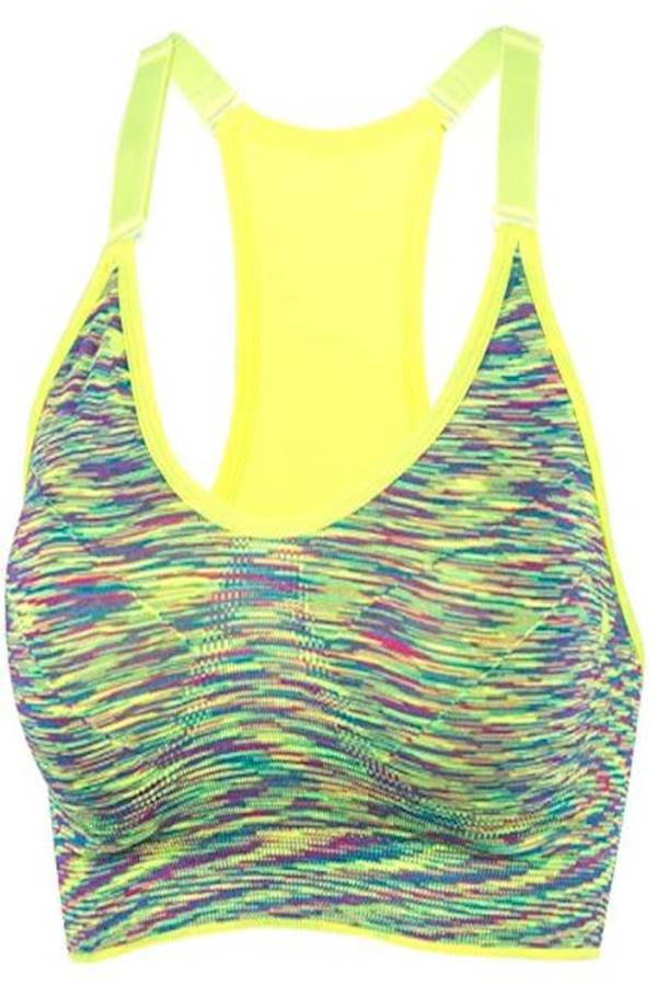 Generic Sports Bras, Women Comfortable Yoga Running Bras With Adjustable Strap And Removable Pad Tank Top Racerback Girl Sports Bra, Size Xl  - Image 1