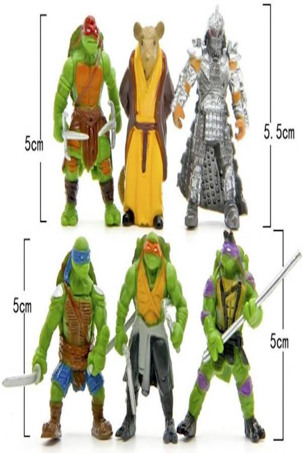 6-Piece Teenage Mutant Ninja Turtles 5cm - Image 2
