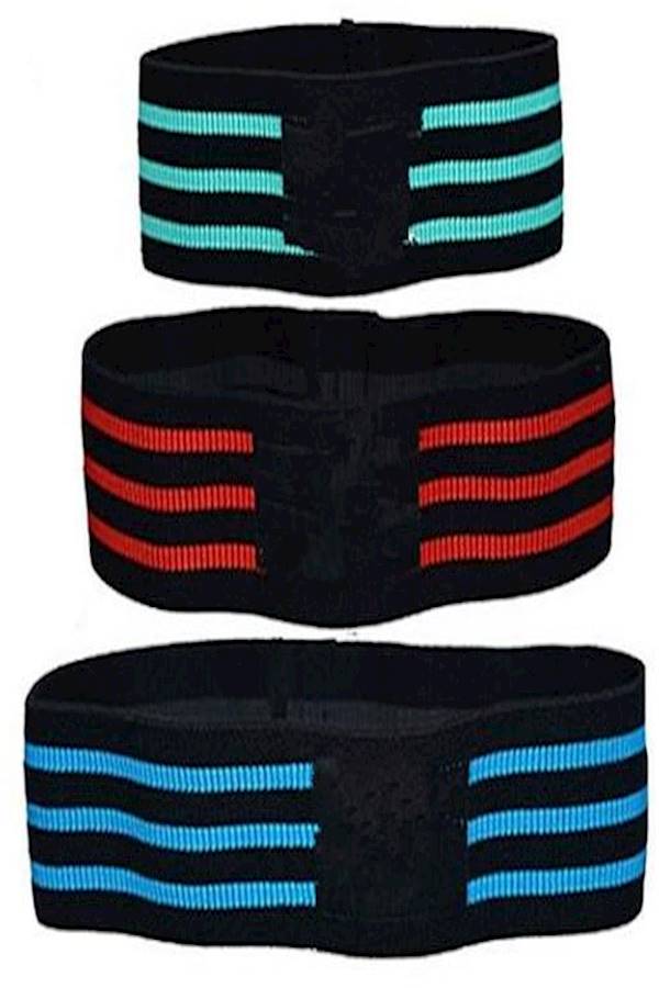 Set Of 3 Non Slip Glute Elastic Exercise Bands