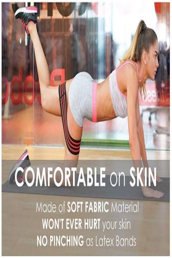 Set Of 3 Non Slip Glute Elastic Exercise Bands