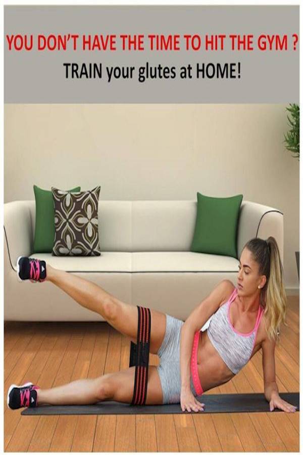 Set Of 3 Non Slip Glute Elastic Exercise Bands