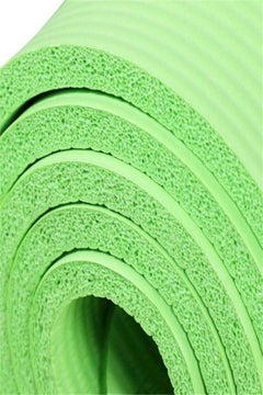 Generic Pure Color Anti-skid Yoga Mat Nonslip Fitness Pad 10mm Thick - Green  - Image 3