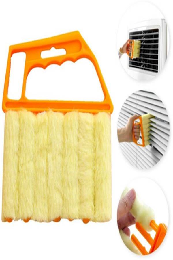 Mini Handheld Venetian Blind Cleaner Brush Orange 5.31 x 6.3inch - Image 3