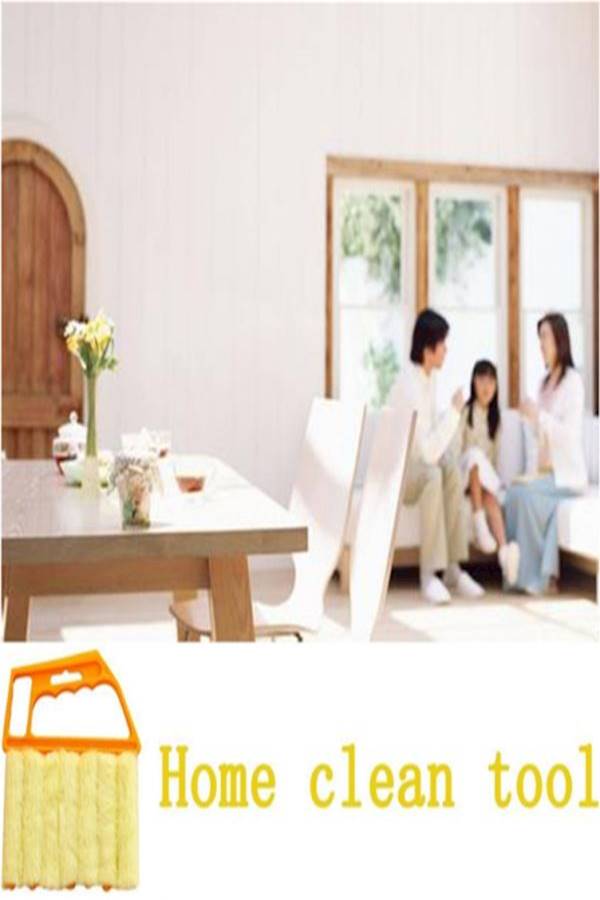 Mini Handheld Venetian Blind Cleaner Brush Orange 5.31 x 6.3inch - Image 4