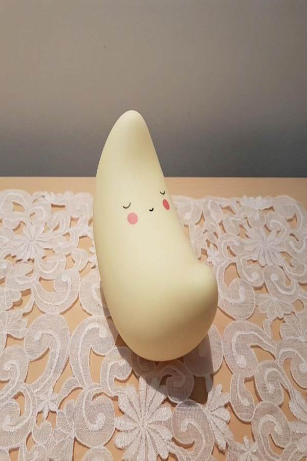 Kids Night Light Lamp Lazy Moon  - Image 1