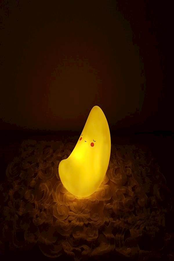 Kids Night Light Lamp Lazy Moon  - Image 2