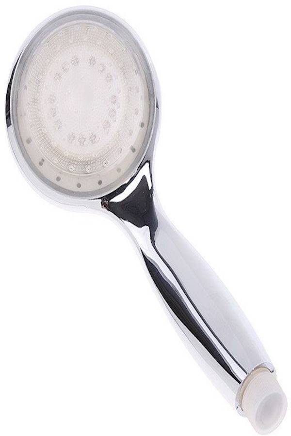 3 Color Changing Automatic Control LED Head Shower Silver - Image 2