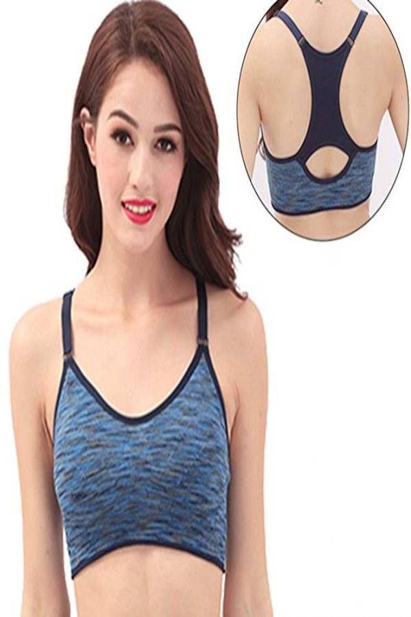 Generic Sports Bras, Women's Comfortable Yoga Running Bras with Adjustable Strap and Removable Pad Tank Top Racerback Girl Sports Bra - Image 3