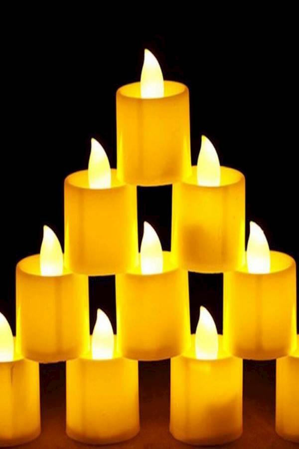 Generic - Battery Operated Smokeless Flameless LED Tea Light Candles Pack Of 24 Pieces - Image 1