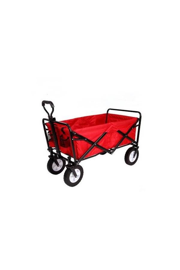 Folding Camping Multi-Function Shopping Cart Red