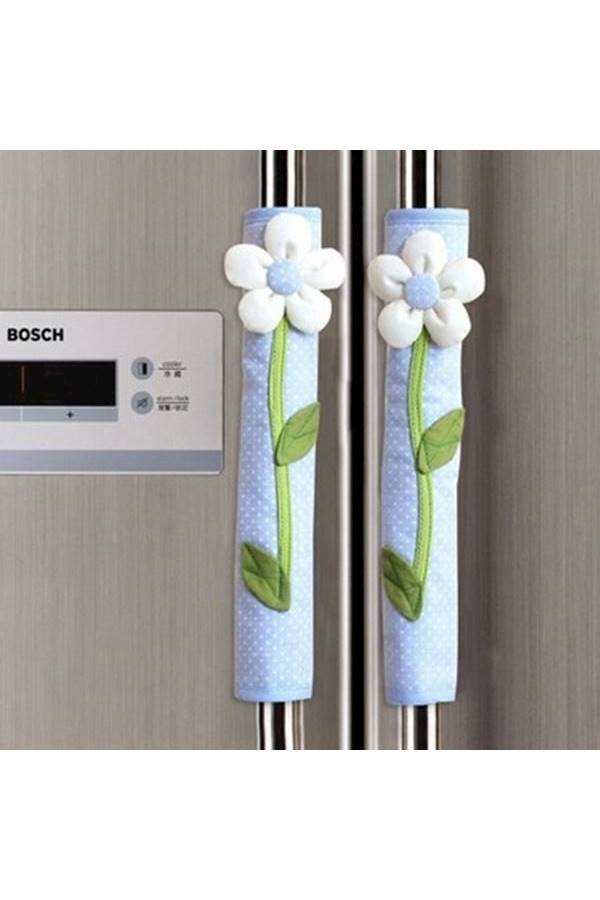 Generic 2-Piece Flower Refrigerator Cover Set  - Image 5