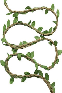 Maston 10M Width 1Cm Wax Cord With Leaves Artificial Vine Fake Plant Garland Wedding  - Image 2
